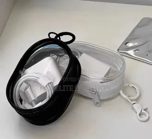 Portable Mini Clear Charger/Cable Bag