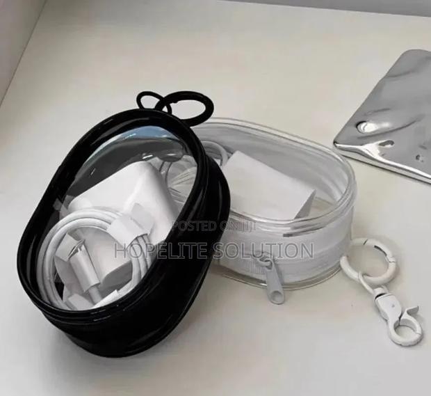 Portable Mini Clear Charger/Cable Bag - thumbnail 3