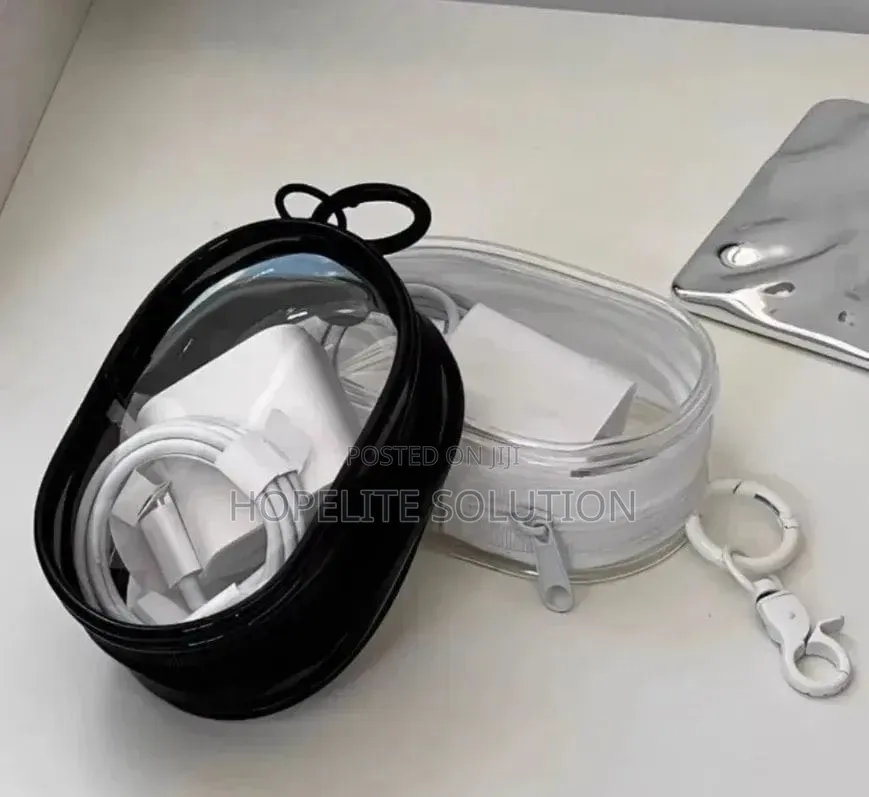 Portable Mini Clear Charger/Cable Bag
