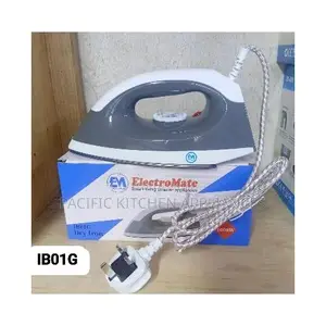 ElectroMate Dry Iron Box- Plastic, 5-Gear Temperature Control,