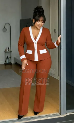 Women’s 2 Piece Jumpsuit With Blazer – Elegant Official Outfit