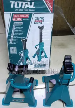 TOTAL 3-Ton Heavy-Duty Jack Stands/Industrial Vehicle Support Stands