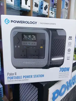 Powerology Pater II Portable Power Station 700w PD100w - Grey
