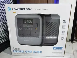 Powerology Pater III 1200W Portable Power Station - Black