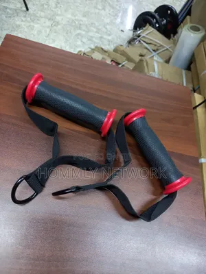 Exercise Cable Machine Attachment Handles Grips Fitness Strap