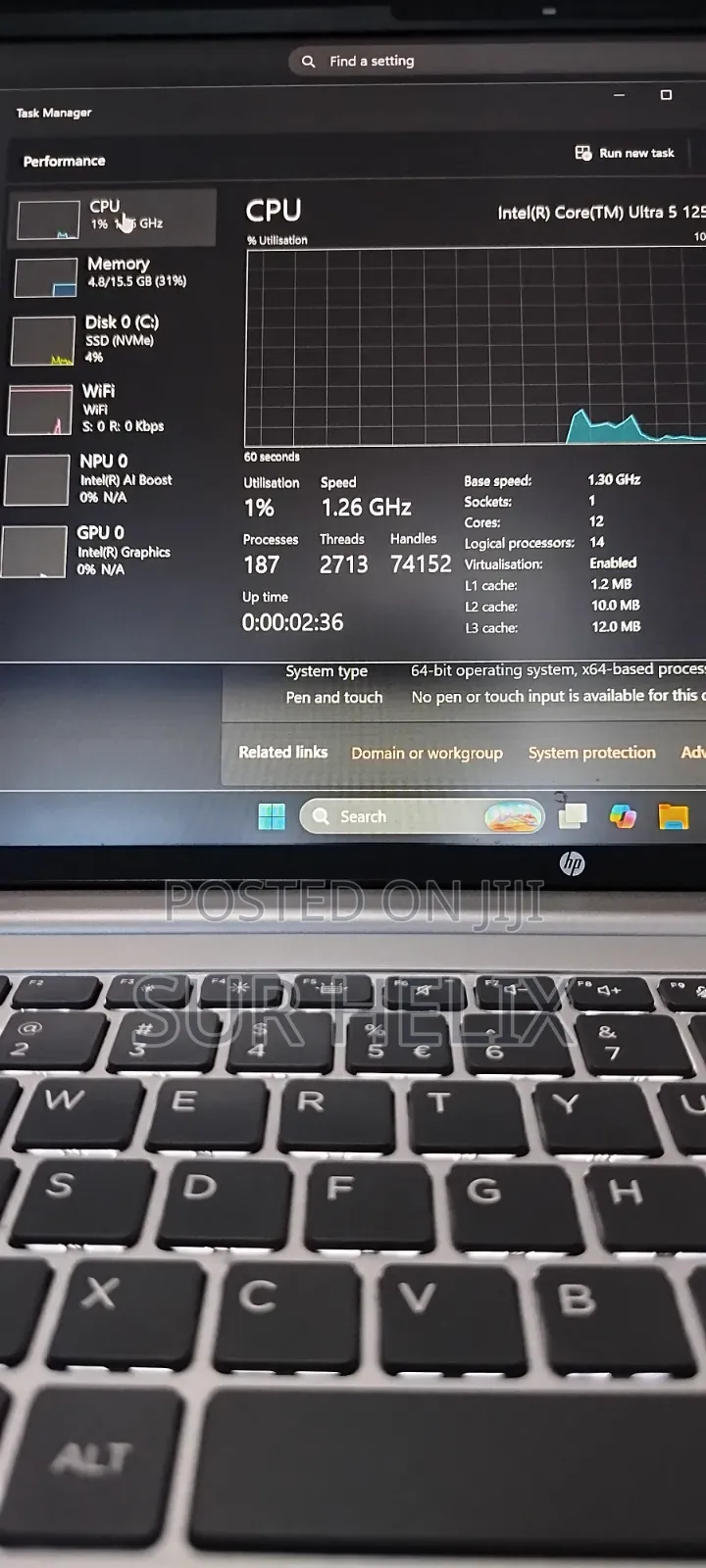 Laptop HP ProBook 440 16GB Intel Core Ultra 5 SSD 512GB