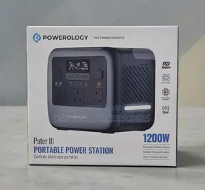 Powerology Pater III Portable Power Station 1200W - Grey