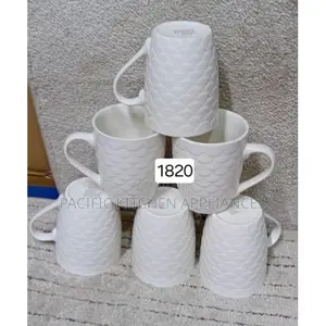 6 PCS Classic Ceramic Coffee/Tea Cups/Mugs