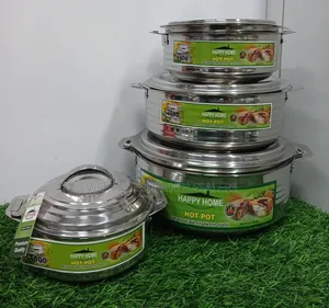4 PCS Happy Home Stainless Steel Hotpots
