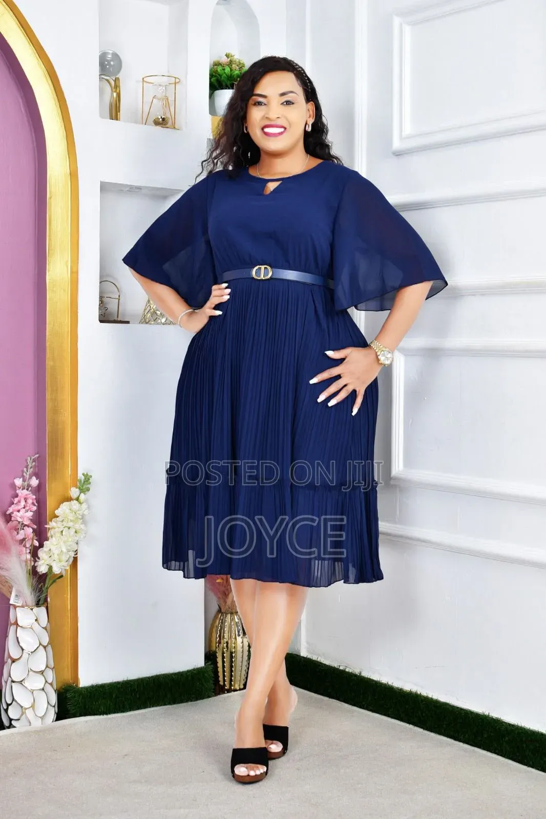 Chiffon Dress With Plits