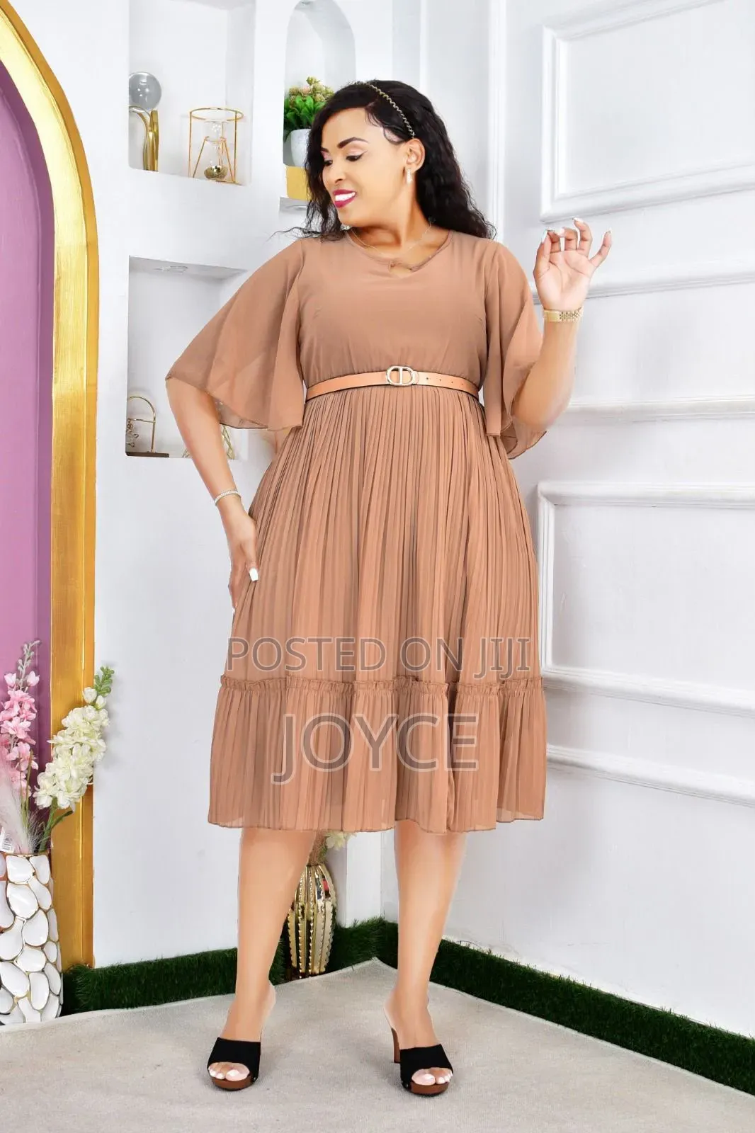 Chiffon Dress With Plits