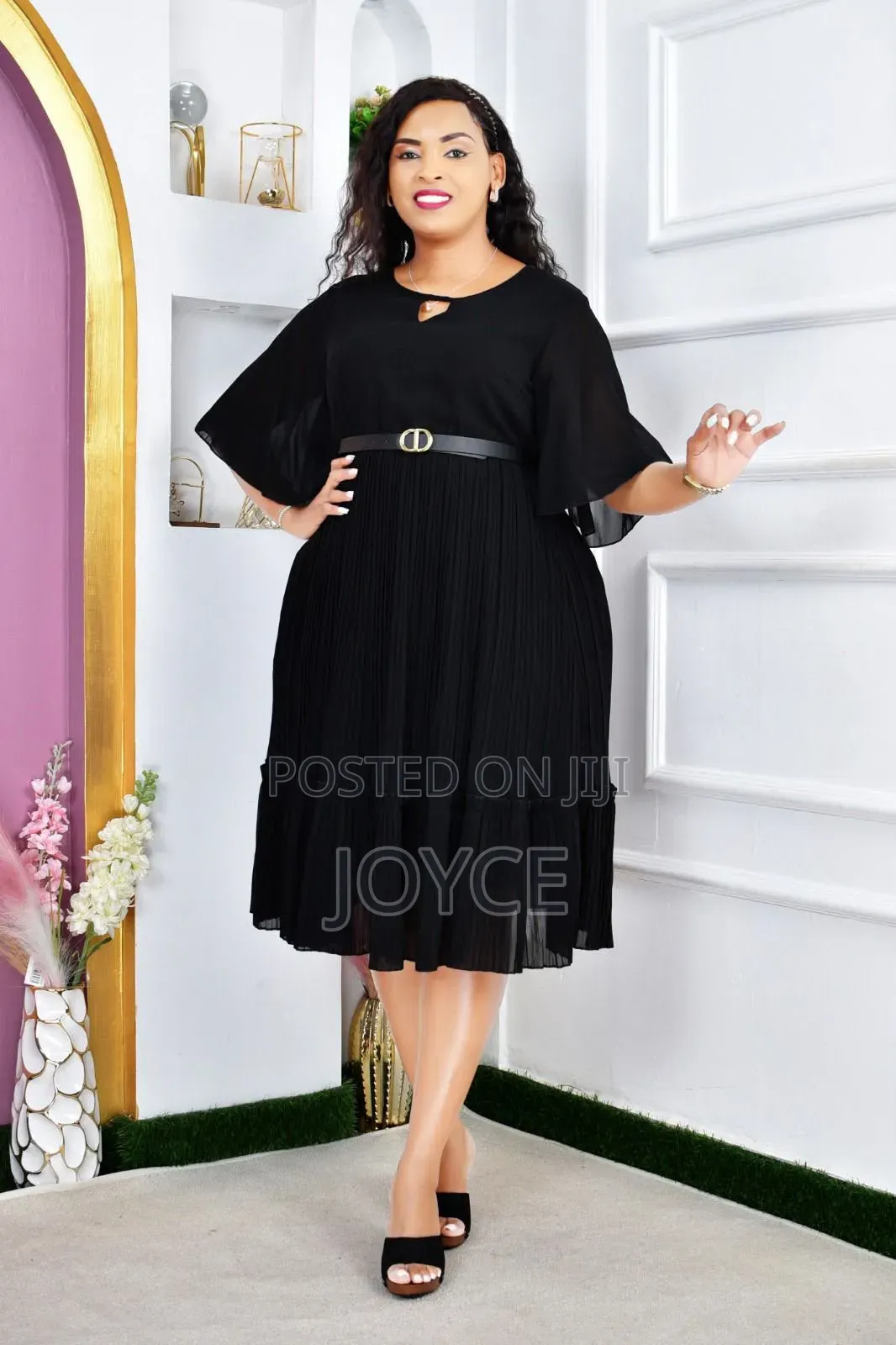 Chiffon Dress With Plits