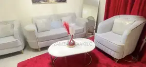 Five Seater Luxury Sofa + Coffee Table + Consel Table With Mirror