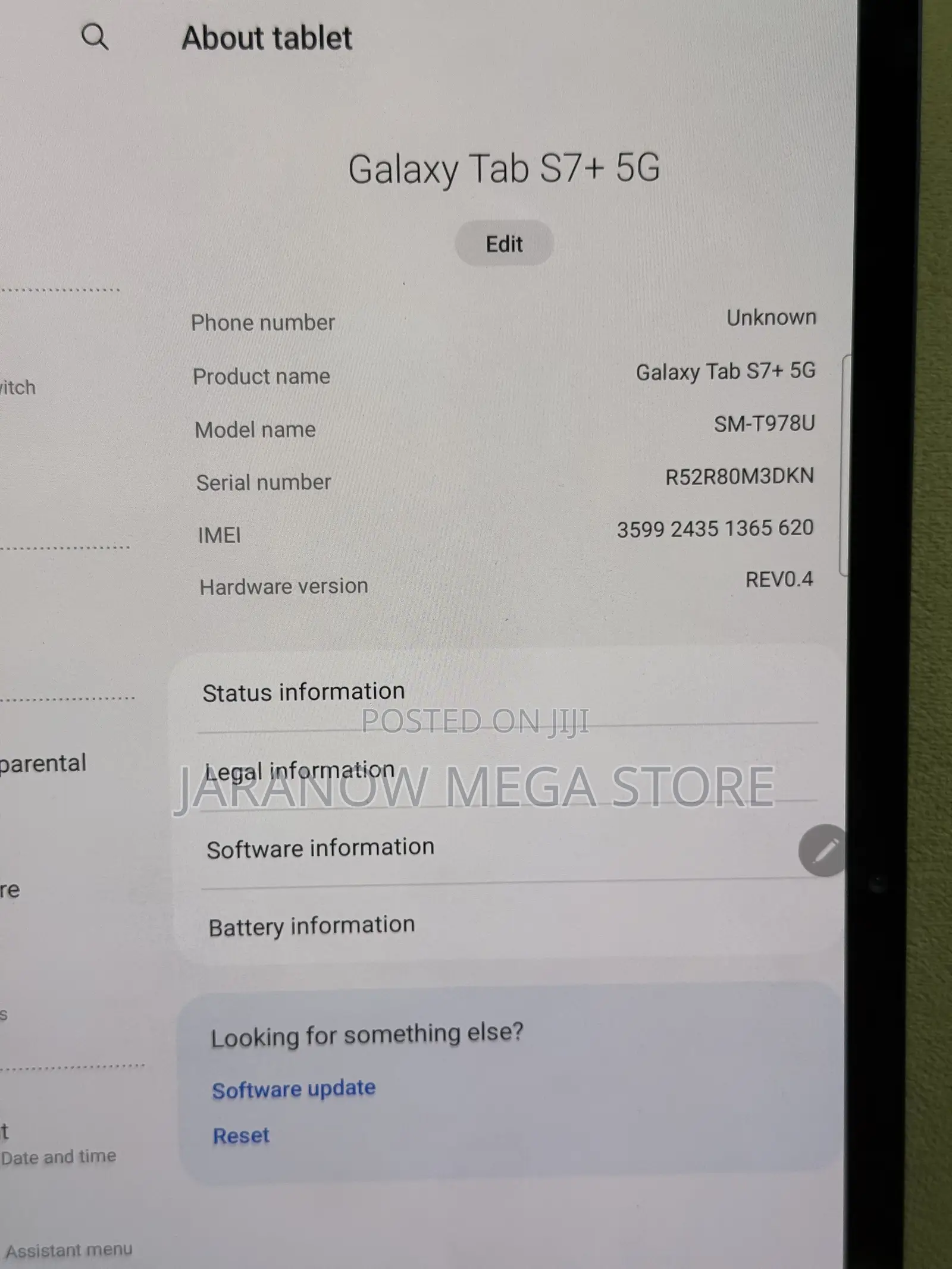 Samsung Galaxy Tab S7+ 128 GB Gray