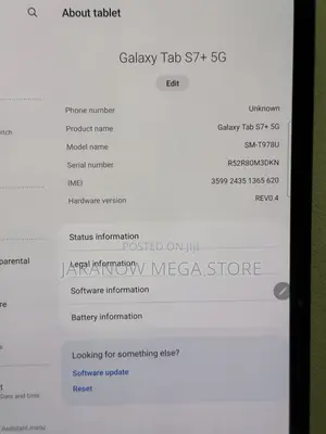 Samsung Galaxy Tab S7+ 128 GB Gray