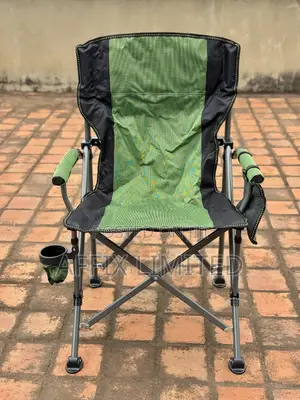 Foldable Heavy Duty Padded ,Waterproof Fabric Chair With Cup Holder