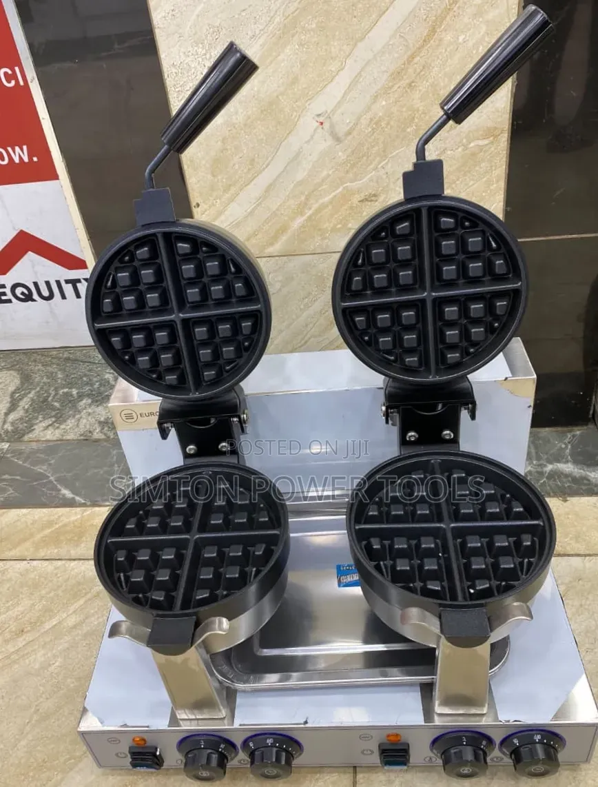 Commercial Double Rotating Belgian Waffle Maker