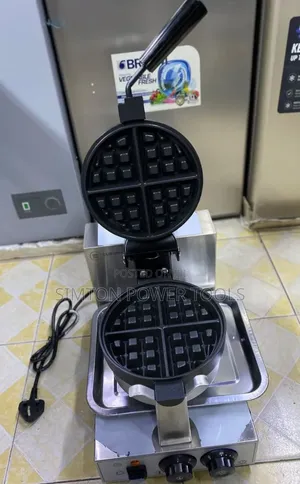Commercial Double Round Rotation Waffle Maker