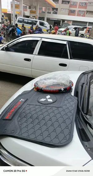 Mitsubishi 5pc Floor&rear Coverage Floor Mat With Steering Wheel Cover
