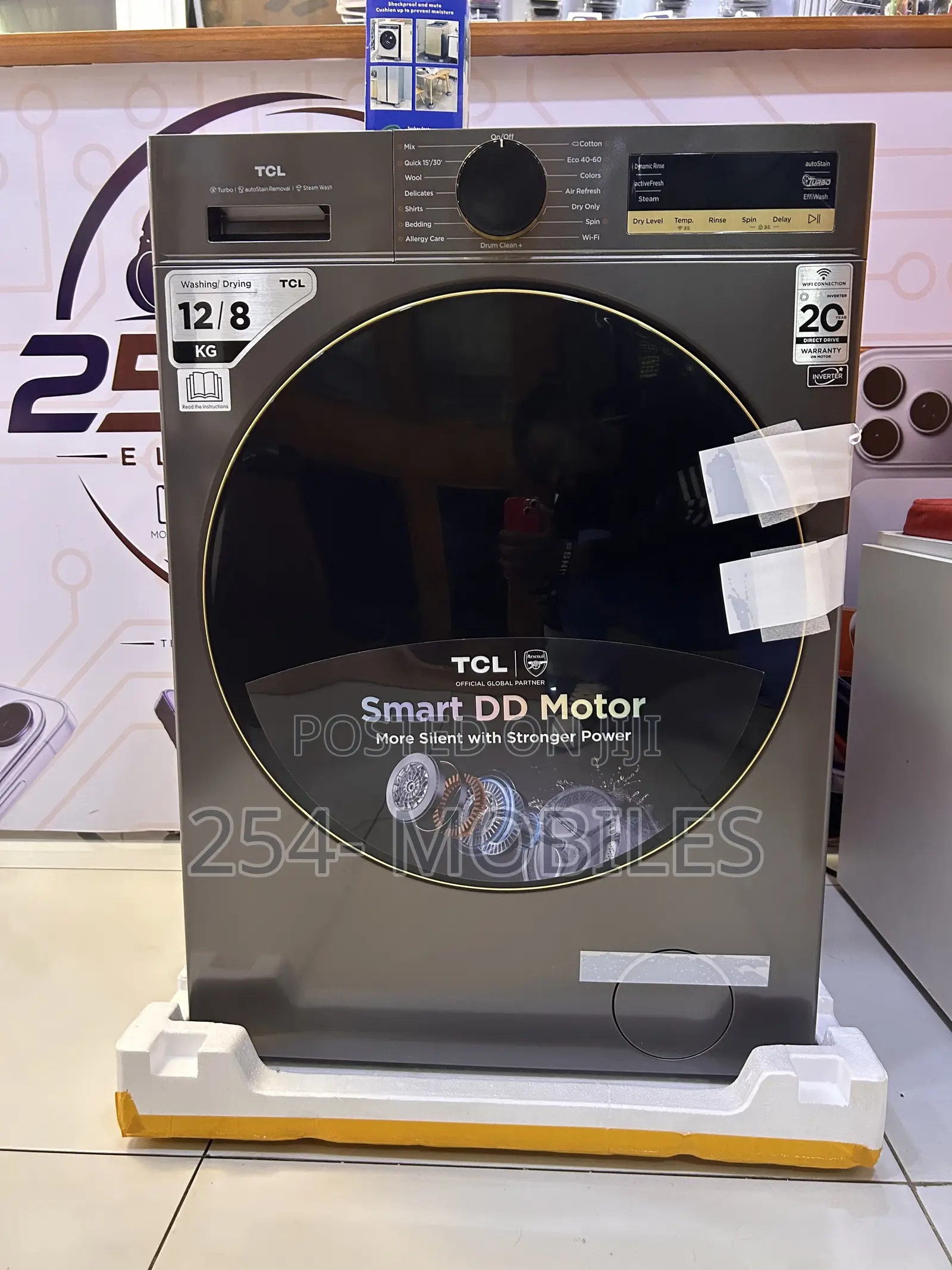 TCL C312WDG 12/8Kg Combo Washing Machine