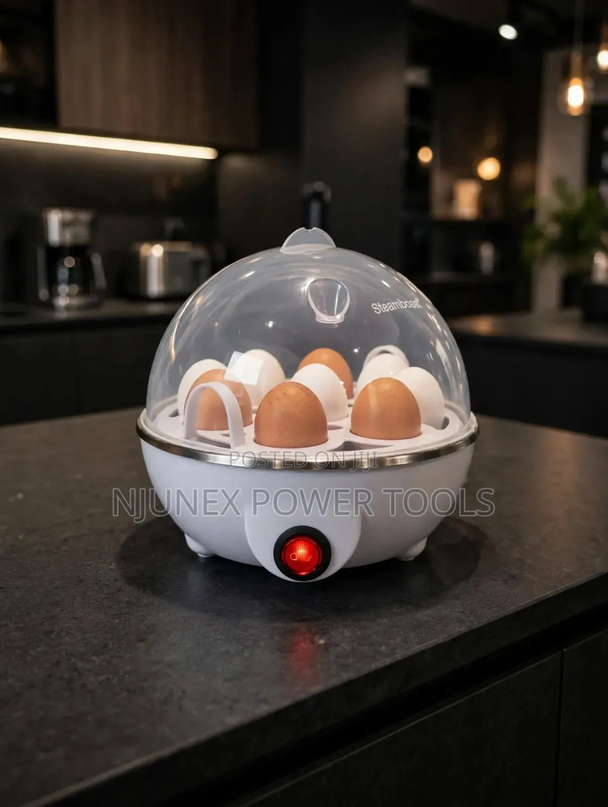 7-Egg Capacity Electric Egg Boiler and Steamer.