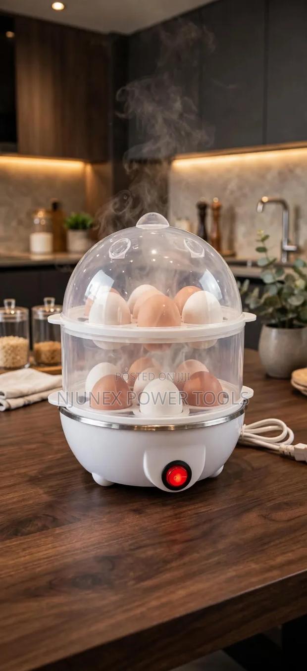 Double-Layer Electric Egg Boiler and Steamer - main view