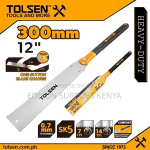 Japanese Hand Saw 12 Inch Tolsen Double Edge Pull Saw for Flush Cut