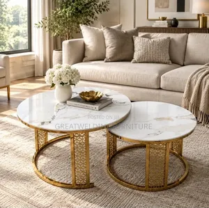 Beautiful Marbella Gold Nesting Table Set