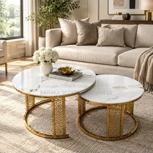 Beautiful Marbella Gold Nesting Table Set