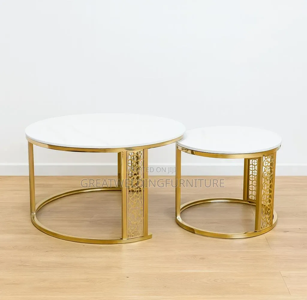 Beautiful Marbella Gold Nesting Table Set