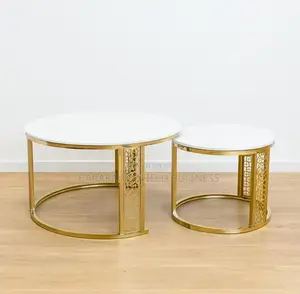 Beautiful Marbella Gold Nesting Table Set