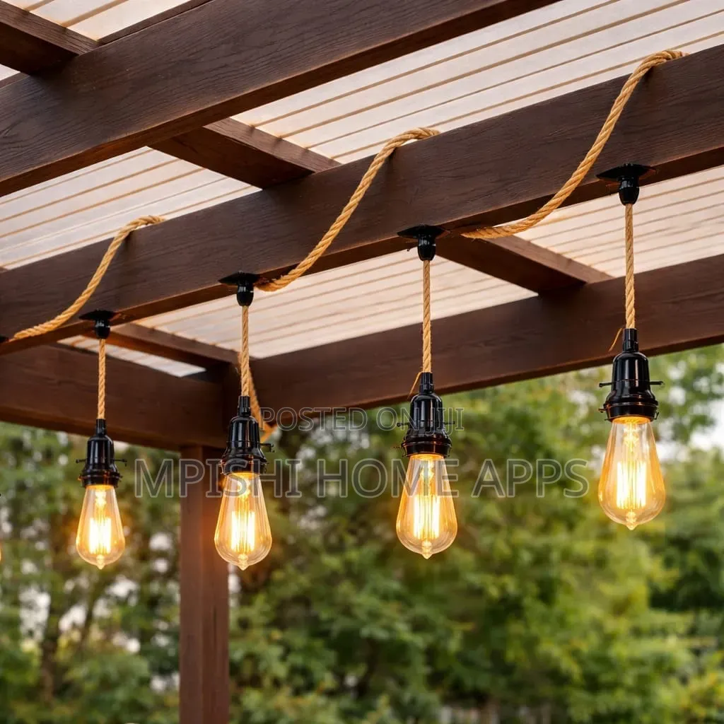 AC Sisal Hemp Rope String Lights