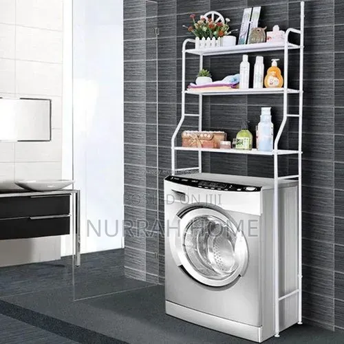 Space-Saving Washing Machine Storage Rack
