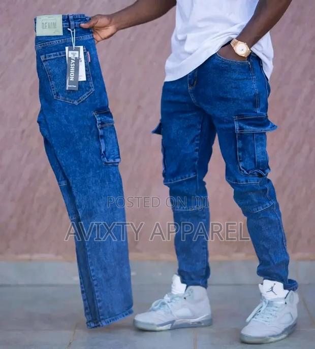 Men Premium Cargo Jeans