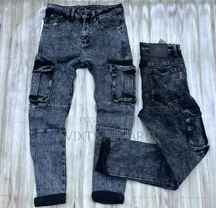 Men Premium Cargo Jeans