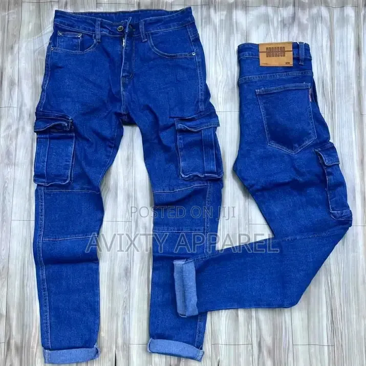 Men Premium Cargo Jeans