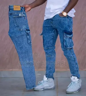 Men Premium Cargo Jeans