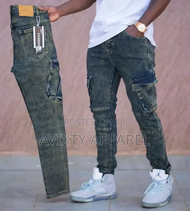 Men Premium Cargo Jeans