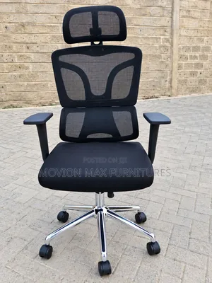 Premium High-Back Ergnomic Office With Adjustable Headrest/ Lumbar