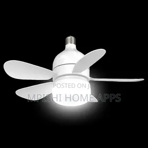 2-in-1 Ceiling Fan With LED Light & Remote Control
