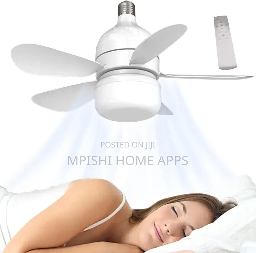 2-in-1 Ceiling Fan With LED Light & Remote Control