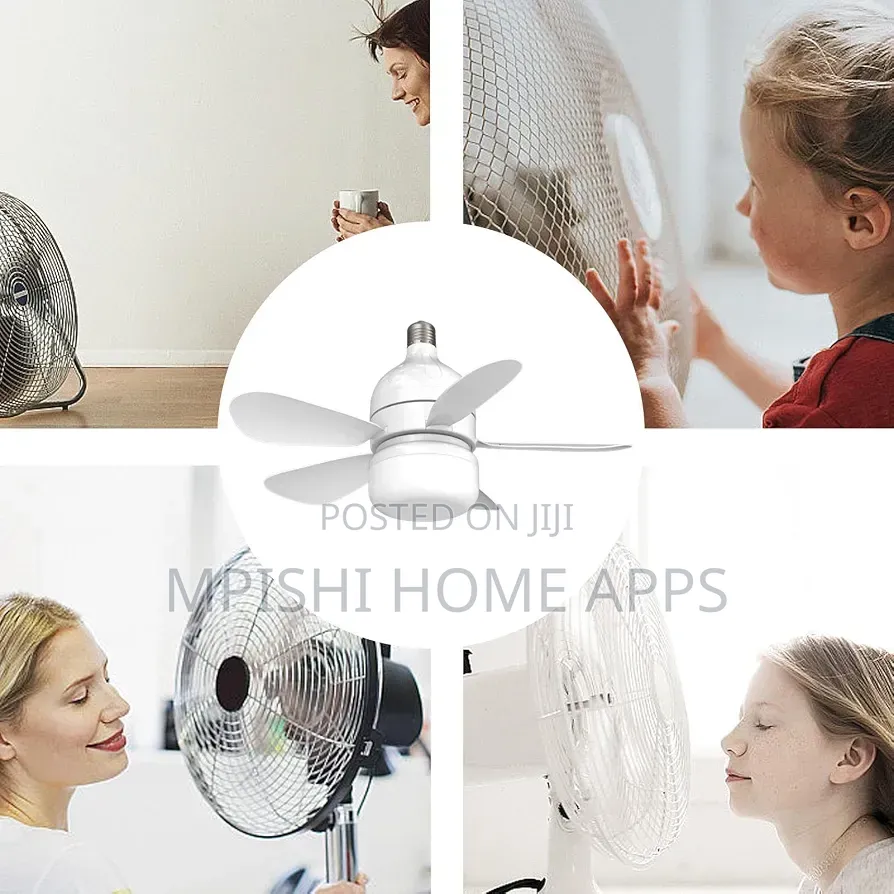2-in-1 Ceiling Fan With LED Light & Remote Control