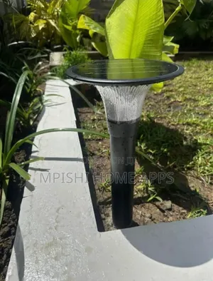 Solar-Powered LED Garden Bollard Light