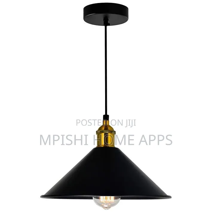 Vintage Industrial Conical Pendant Light