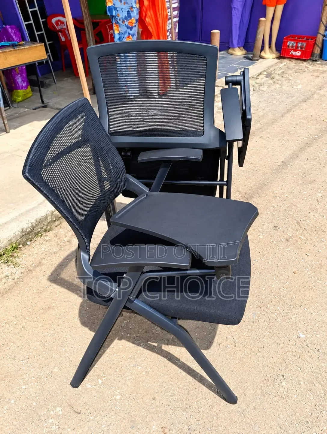 Modern Mesh Training Chair With Writing Tablet