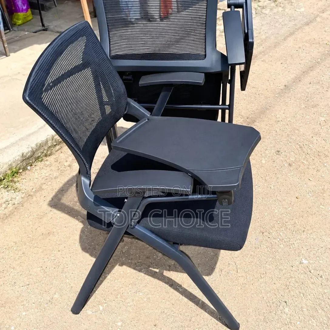 Training Room Chair With Attached Writing Desk