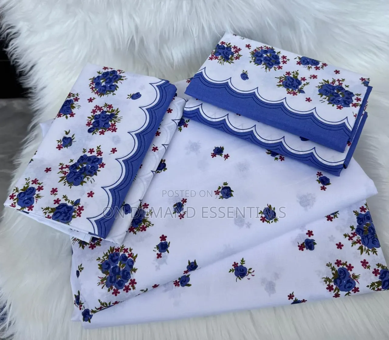 6 PC Cotton Bedsheets Both Printed and Mix and Math