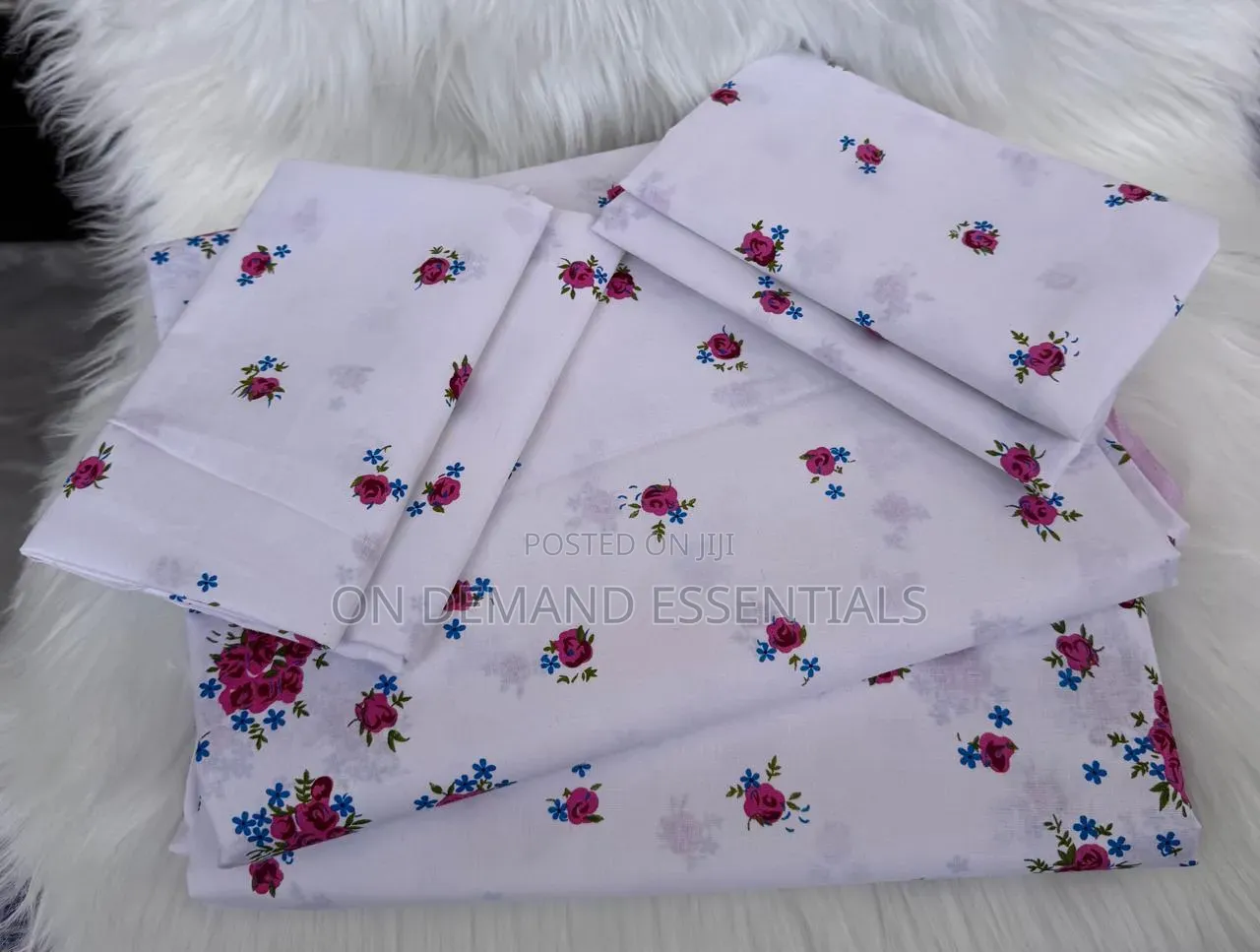 6 PC Cotton Bedsheets Both Printed and Mix and Math