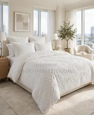 Luxury Tufted Design Duvet Cover
