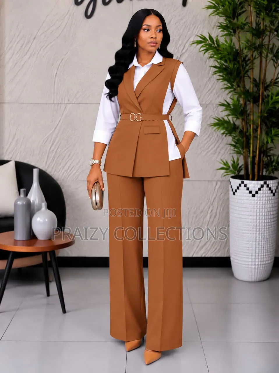 3pc Ladies Official Suit -Side Slit Coat